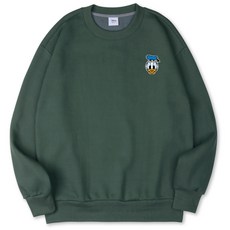 VENHIT 迪士尼唐老鴨刺繡棉質雙面布寬鬆大尺碼大學T DNMKOM1306F