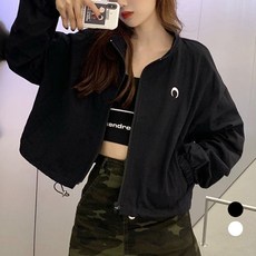 엘쏘 여성용 바람막이 숏 집업 점퍼 윈드 자켓