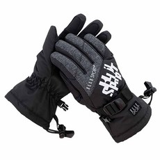 ELLE 兒童防寒滑雪滑雪板手套 雙手穿戴 EJ2306, 麻灰色, 1個