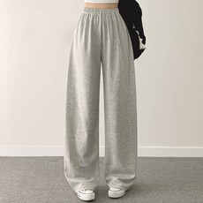 女款四季寬版運動束口褲