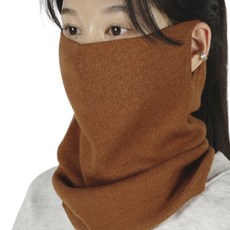 제르소나 슬림 멀티프 무지 귀걸이형 넥워머, 브라운, 1개