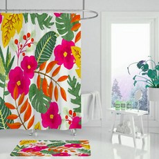 花朵涼感浴簾 TYPE7 180 x 200 cm, 1個