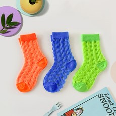 DRESSHOUSE Bidangil 兒童 Port Check 透膚襪 3雙入