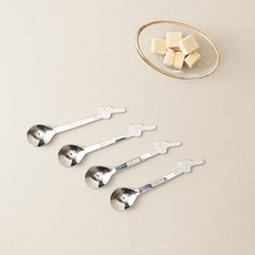 비알레띠 커피 티스푼, 스테인레스, 4개