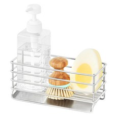 Nature Living 不鏽鋼304瀝水菜瓜布架+分裝瓶組, 單色, 1組