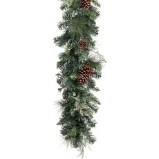 마쉬메리골드 크리스마스 가랜드 솔방울 장식, 그린, 1개