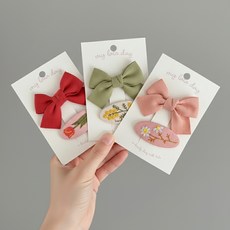 Kids Day 可愛花朵髮夾6件組