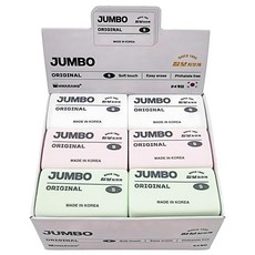 HWARANG 花郎 JUMBO Original S 橡皮擦, 顏色隨機, 1組