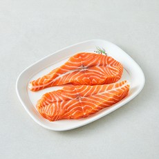 바른씨 노르웨이산 생연어 스테이크 (냉장), 1개, 400g