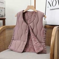 Lalaon 女款保暖內刷毛絎縫背心 TSP1432