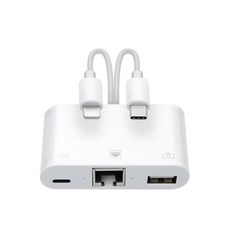 Coms 8-pin Type-C 多功能轉換器 LAN USB, IH155