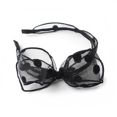 chenny bongbong You&Me 透視標準圓點髮帶 L