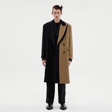 MMIC HALF DOUBLE LAPEL COAT