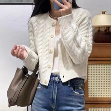 Chichills 女性用 Noella 麻花鈕扣針織開襟衫 12256