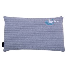 Benebric 絎縫刺繡枕頭套, 鴨子灰色