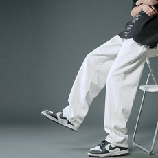 男款 PDS時尚箱型寬鬆版型時尚基本款寬褲牛仔褲