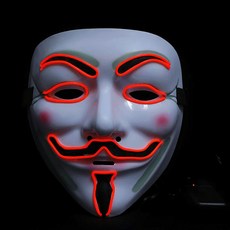 P&B UNITY LED V怪客面具, 1個, 11 紅色