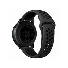 4YOU 스마트워치 실리콘스포츠밴드 (시계줄 22mm / 액정 46mm 호환가능), 블랙 + 블랙