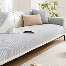 韓國 GNY BAE 亞麻棉格紋圖案沙發墊