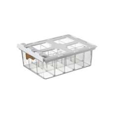 Roywing 多用途縫隙大容量黏貼式15格抽屜, 1個, 透明