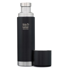 klean kanteen TKPro 不銹鋼保溫瓶, 黑色的, 1000毫升