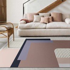 水晶天鵝絨迷你抽象地毯