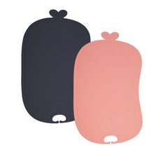 Innol TPU安全砧板 2入組, 黑魚子醬,粉紅玫瑰