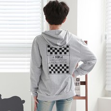 J-Kid Junior 兒童格紋連帽拉鍊外套