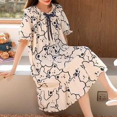 大尺碼孕婦居家服連身裙睡衣