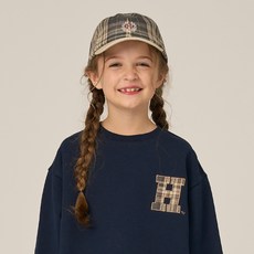HARVARD KIDS 兒童經典格紋短簷棒球帽 HJCTBCD34115