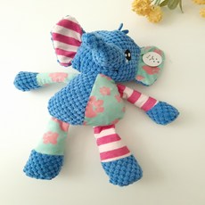 狗狗Gurereugi探險隊沙沙聲嗶嗶聲繩結玩具 28cm, 大象藍, 1個