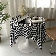 Market A 棋盤格紋桌布, 混合色, 70 x 70 cm