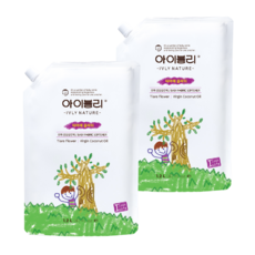 IVLY nature 孩童衣物柔軟精補充包 梔子花香, 1.2L, 2包