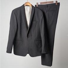 씨밀레 남성용 턱시도 카라 원버튼 정장 세트