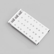 윈프라이스 폭조절 압축선반 24 x 48~80cm, 화이트, 1개