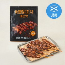 숯불닭꼬치 매운맛 20개입 (냉동), 700g, 1개