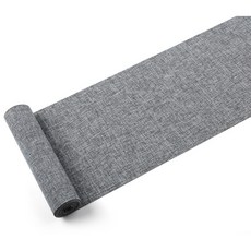 Allnine Ahop 亞麻防潑水桌旗, 灰色, 40 x 210 cm