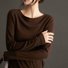 루나걸 여성용 디에린 슬림 언발 티 L24SLT010503