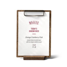 Jobchul Craft 復古辦公室木質A5文件板夾 + 底座, 混色, 1套