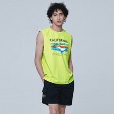 레이지비 남성용 쿨터치 에어라이트 루즈핏 커버업 민소매 + 반바지 세트