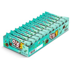 LOTTE 樂天 CRUNKY脆心巧克力球 薄荷味 12入裝, 504g, 1盒