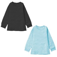 MI MI LEO 兒童款 保暖刷毛居家上衣2件組