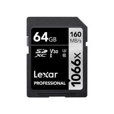 Lexar 雷克沙 Professional 1066X SDXC UHS-I 卡, 64GB