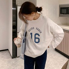 앤드스타일 여성용 넘버레터링 맨투맨 261258