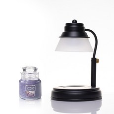 에인디 타이머 블랙 캔들워머 + 양키캔들 스몰자 104g 세트, 1세트, 라벤더바닐라