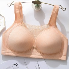 可愛蕾絲前扣式哺乳內衣