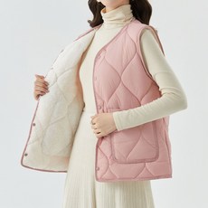 Raratina 女款 Sherpa 內刷毛輕量絎縫背心