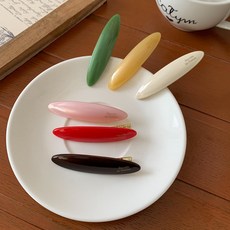 소리달 무나이 라운드 일자핀 유광 걸코어룩 헤어 머리핀 세트