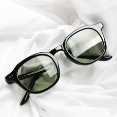 素色圓框抗UV太陽眼鏡 BB557+眼鏡收納盒