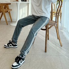 kleinemone 女款輕量鬆緊帶雙線運動褲